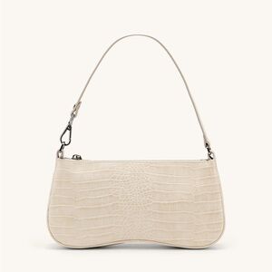 JW PEI Eva Shoulder Handbag - Ivory Croc